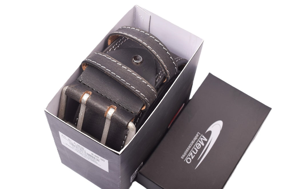 Menzo 3060 Profikellnergürtel (Breite 6cm) Büffelleder / schwarz