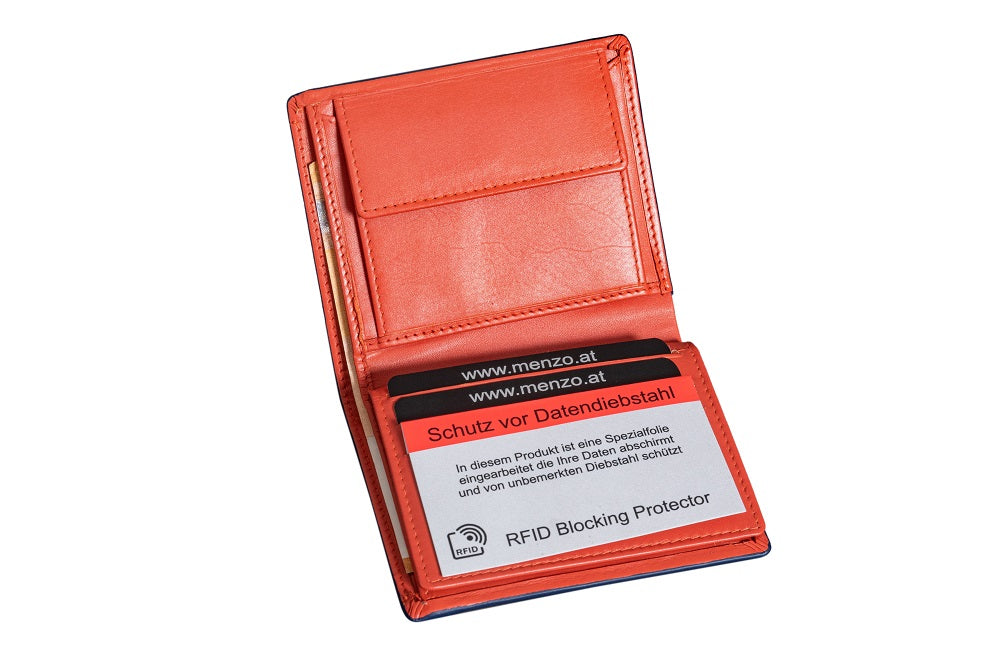 Kleinbörse | Nappaleder | Orange