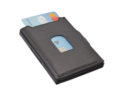 X-POC 7048  Kreditkarten Slim-Wallet Nappaleder/schwarz