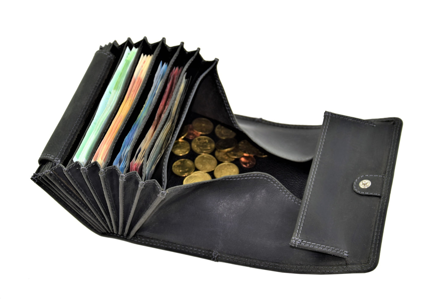 Kellnerbörsenset - 3-teilig - schwarz-edelweiss (Kellnerbörsenset + Computerhalter + Gürtel)