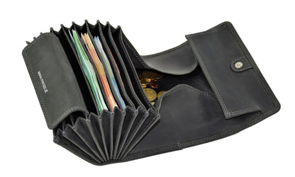 Profikellnerset - Kellnerbörse & Kellnertasche mit Ordermanfach | Büffelleder | Schwarz | neu