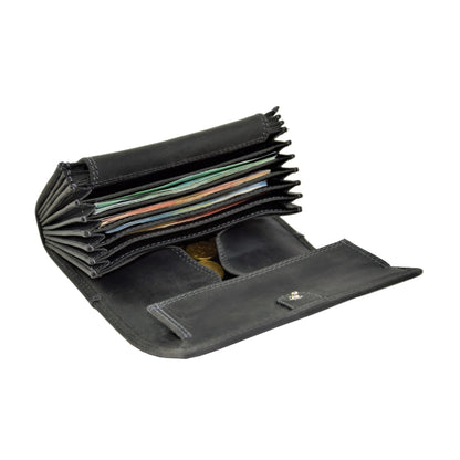 Profikellnerset - Kellnerbörse & Kellnertasche mit Ordermanfach | Büffelleder | Schwarz | neu
