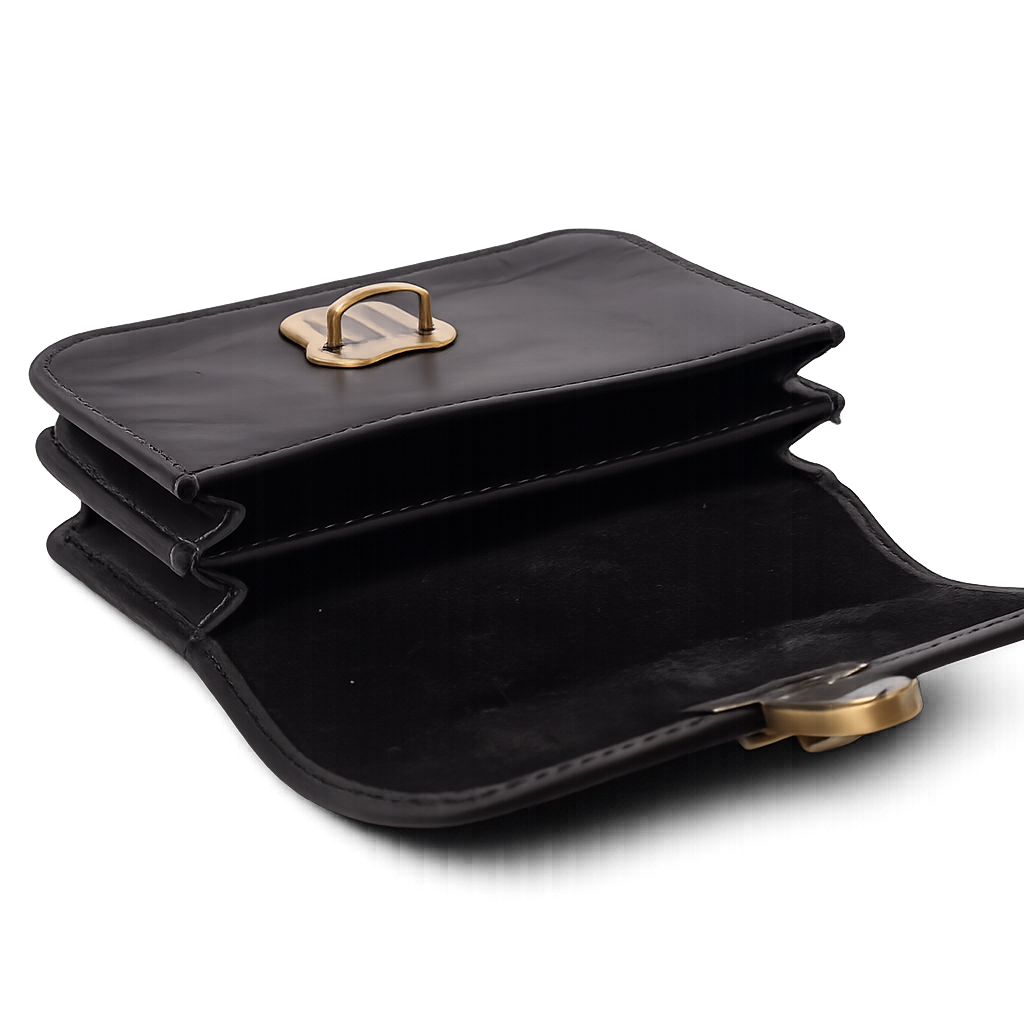 Menzo 998 Gürteltasche Büffelleder/schwarz