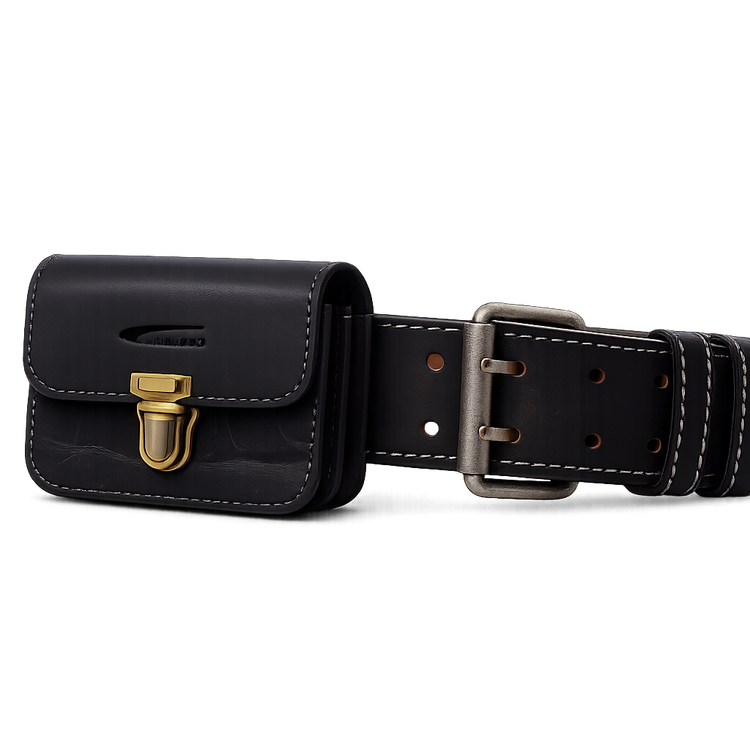 Menzo 998 Gürteltasche Büffelleder/schwarz