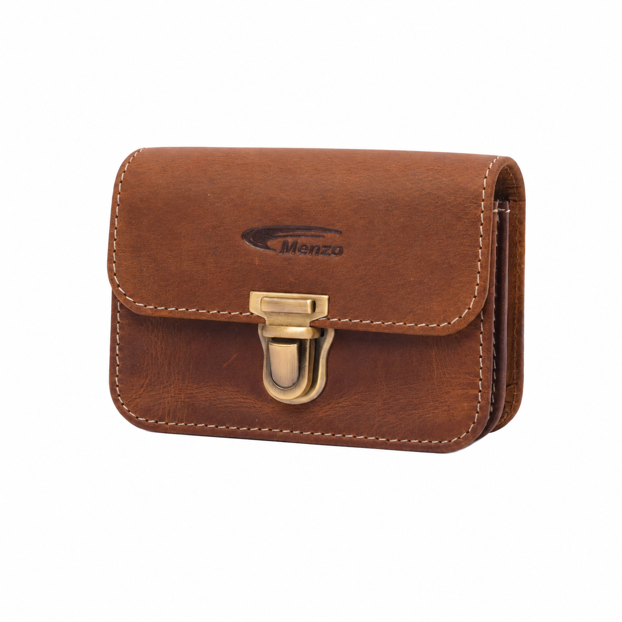 Menzo 998 Gürteltasche Büffelleder/deltabraun