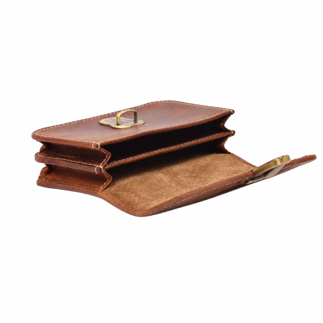 Menzo 998 Gürteltasche Büffelleder/deltabraun