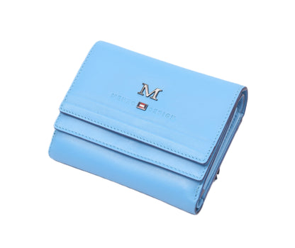 Menzo 7014 Damenbörse saison1-blue/ Nappaleder