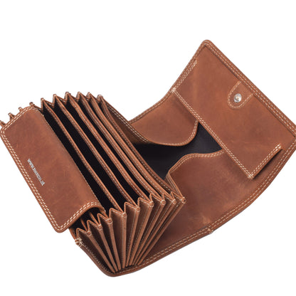 Menzo 937 Profikellnerset Büffelleder Doppelnaht/Hirsch deltabraun