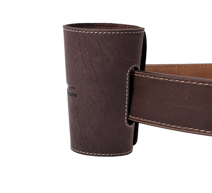 Menzo 837 Kellnerbörsenset - 3-teilig - marone-edelweiss (Kellnerbörsenset + Getränkehalter + Gürtel)
