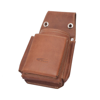 Menzo 994 Computertasche 2-fach Büffelleder/deltabraun