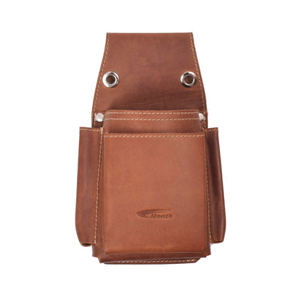 Menzo 994 Computertasche 2-fach Büffelleder/deltabraun