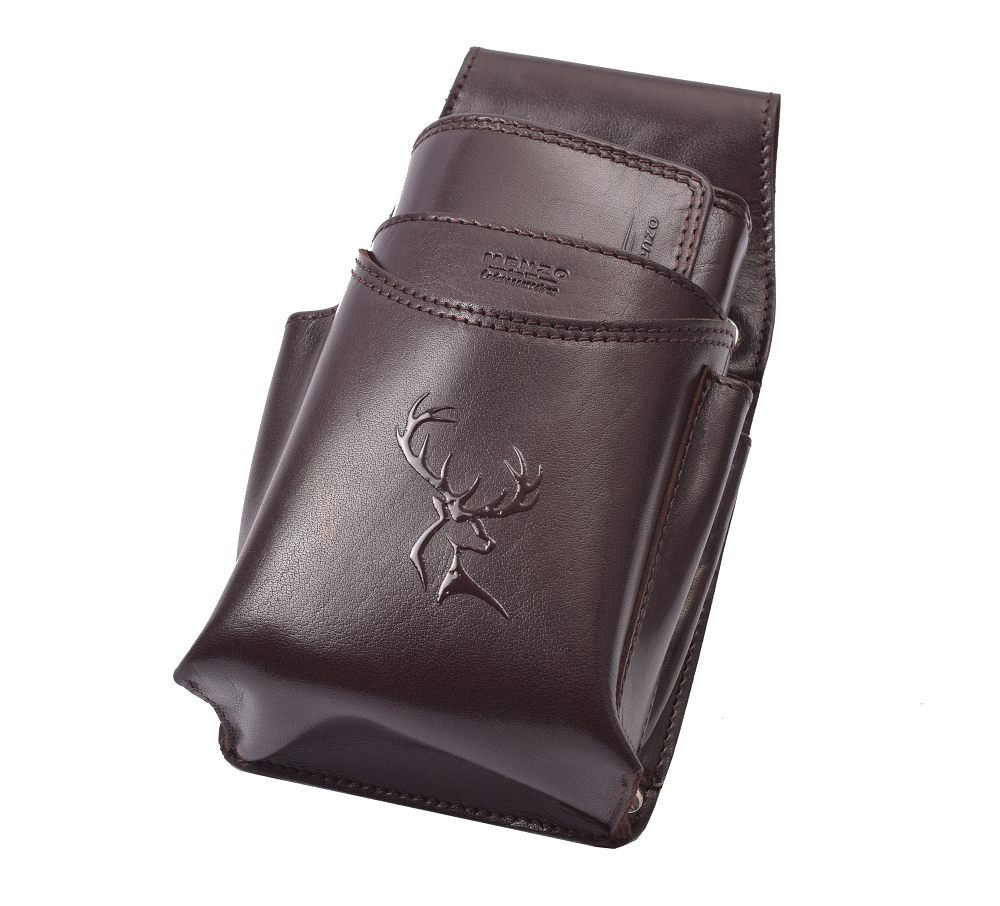 Hochwertiges Menzo 937glossy-hirsch Profikellnerset Büffelleder/braun