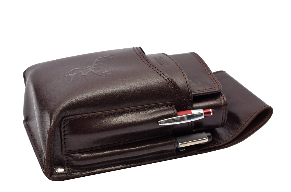 Hochwertiges Menzo 937glossy-hirsch Profikellnerset Büffelleder/braun