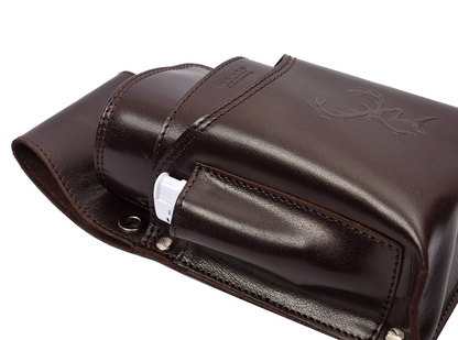 Hochwertiges Menzo 937glossy-hirsch Profikellnerset Büffelleder/braun