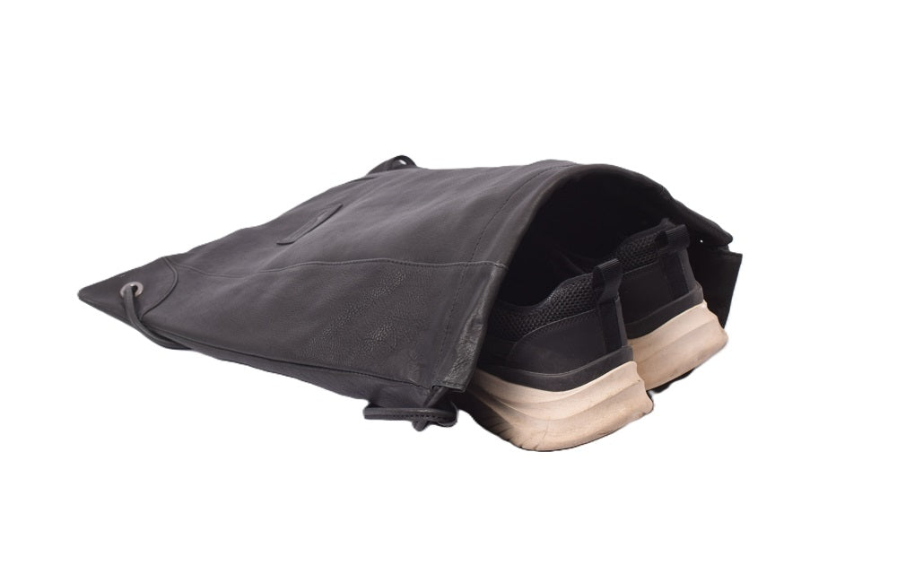 Menzo MB83 - Rucksack Rindsleder washed/schwarz