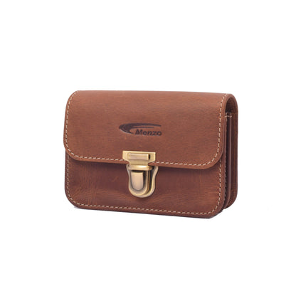 Menzo 998 Gürteltasche Büffelleder/deltabraun