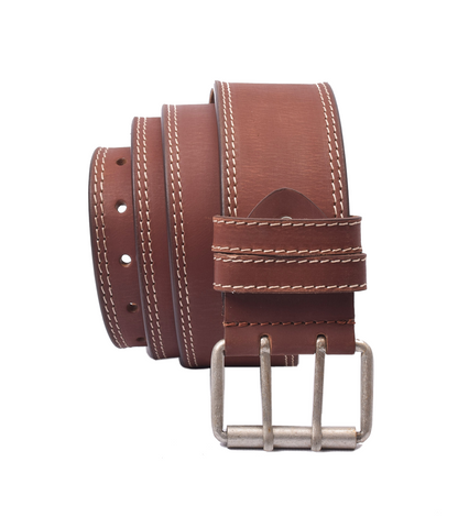 Menzo 3060 Profikellnergürtel (Breite 6cm) Büffelleder / deltabraun