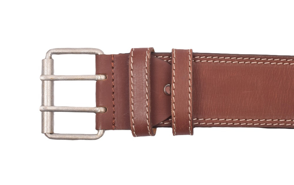 Menzo 3060 Profikellnergürtel (Breite 6cm) Büffelleder / deltabraun