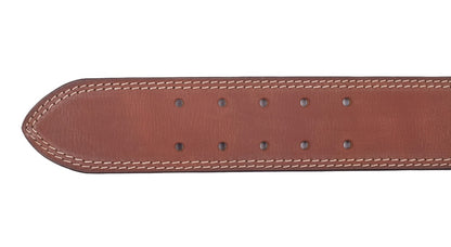 Menzo 3060 Profikellnergürtel (Breite 6cm) Büffelleder / deltabraun