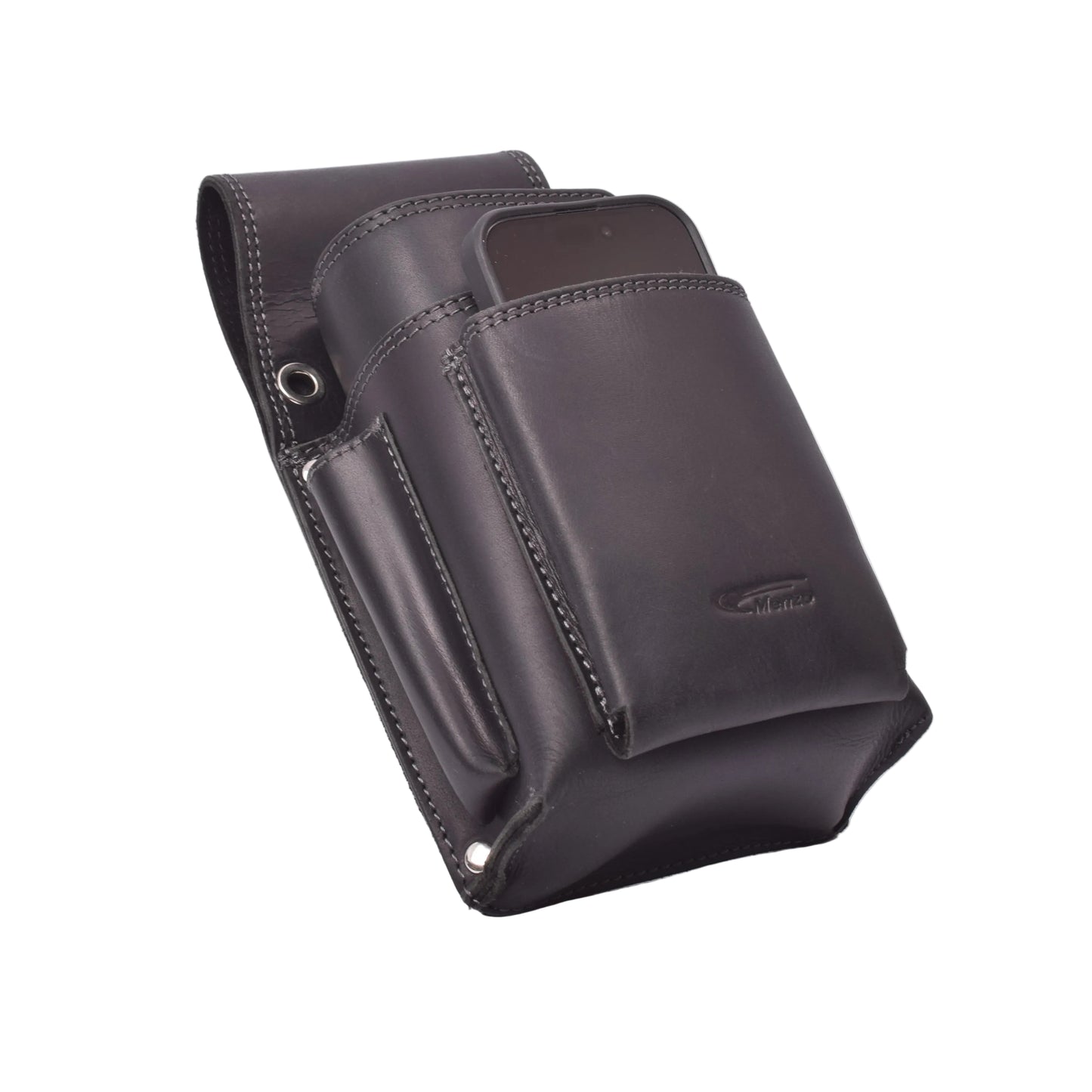 Profikellnerset - Kellnerbörse & Kellnertasche mit Ordermanfach | Büffelleder | Schwarz | neu
