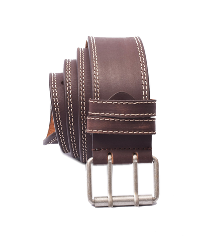 Menzo 3060 Profikellnergürtel (Breite 6cm) Büffelleder / marone