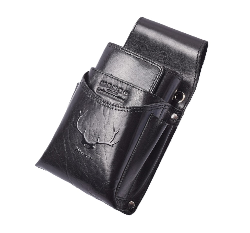 Neu: Hochwertiges  Menzo 937geweih Profikellnerset Büffelleder/schwarz