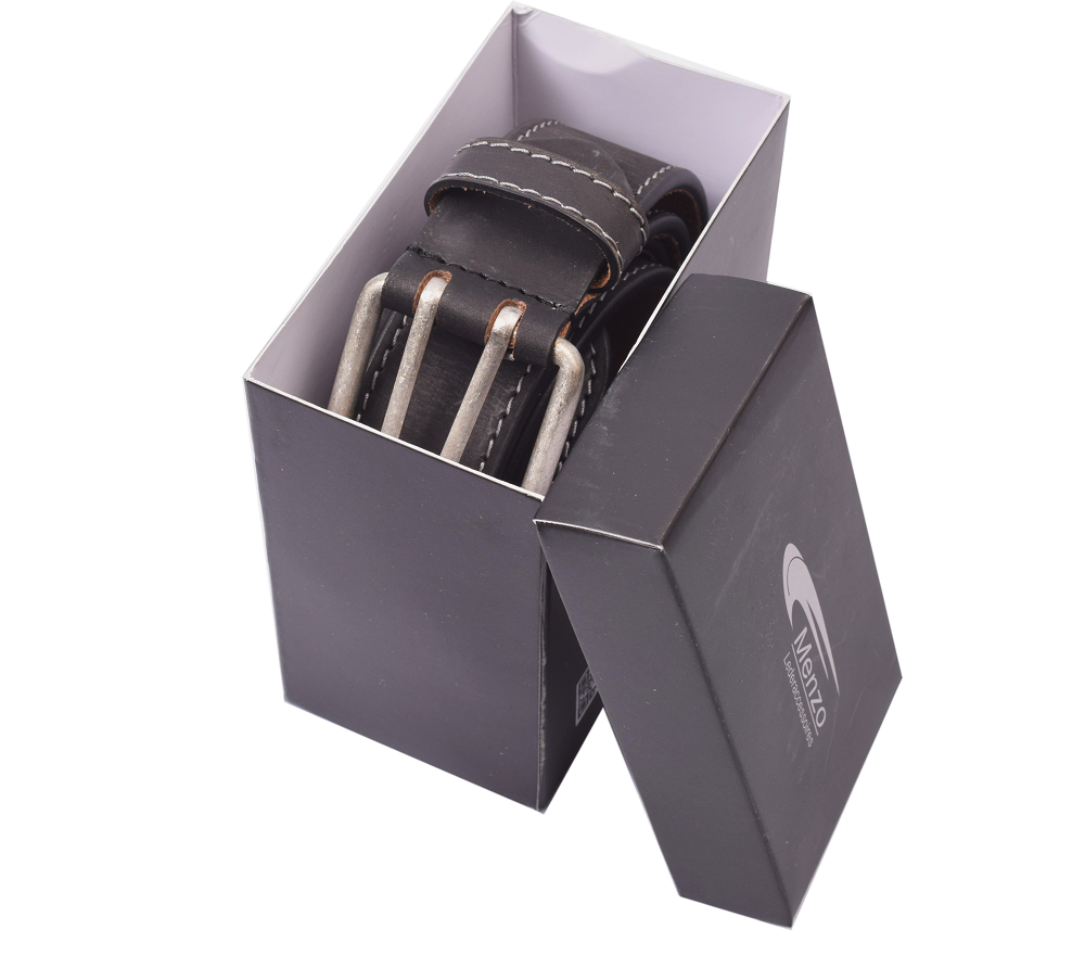 Menzo 3040 Profikellnergürtel (Breite 4cm) Büffelleder / schwarz