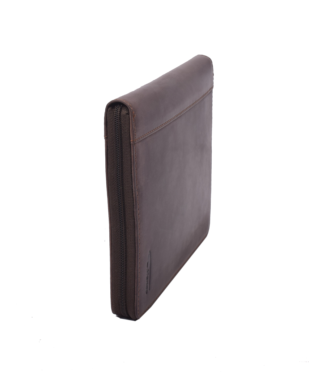 Menzo MB46 Dokumenten & Tabletmappe A5 Büffelleder/marone