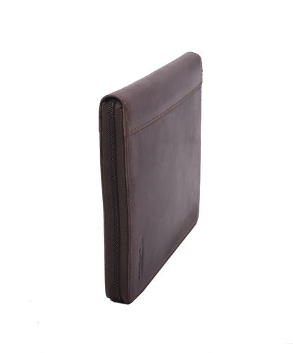 Menzo MB46 Dokumenten & Tabletmappe A5 Büffelleder/marone