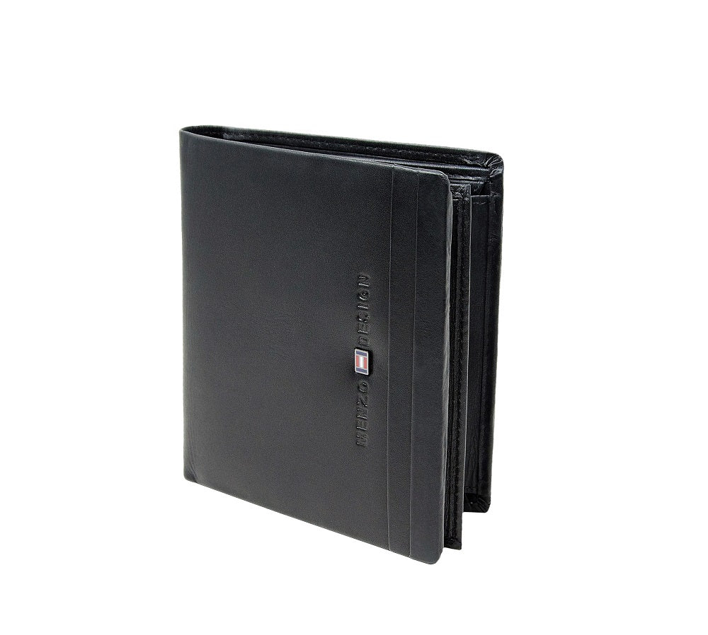 Menzo 7018 Herrenbörse schwarz / Nappaleder