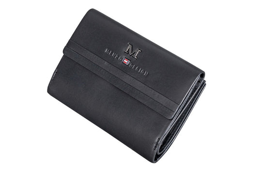 Menzo 7013 Damenbörse schwarz / Nappaleder