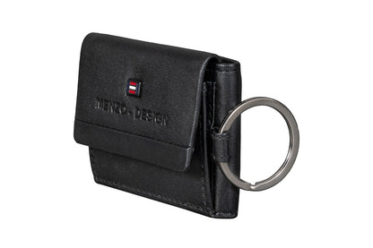 Menzo 7027 Kleinbörse schwarz / Nappaleder