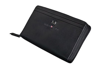 Menzo 7034 Damenbörse schwarz / Nappaleder