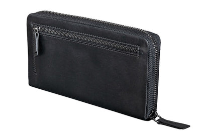 Menzo 7034 Damenbörse schwarz / Nappaleder