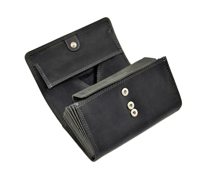 Hochwertiges Menzo 937 Profikellnerset Büffelleder Doppelnaht/Edelweiss schwarz