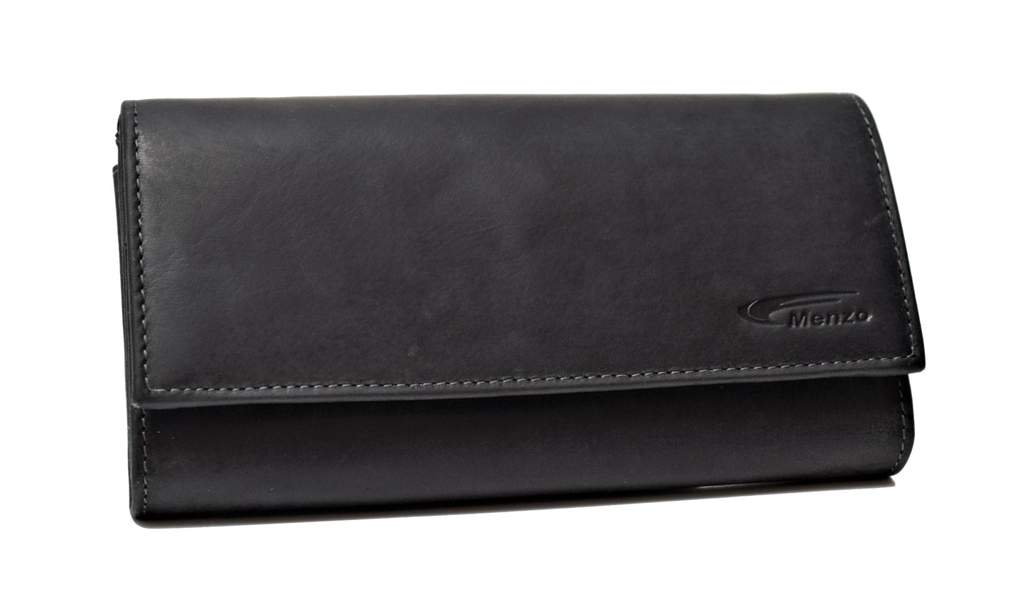 Menzo 976 Kellnerbörse Büffelleder/schwarz
