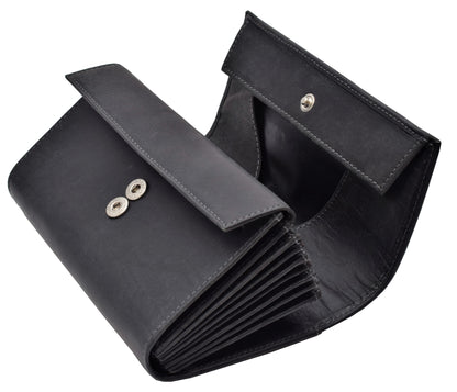 Menzo 992 Kellnerbörsenset Büffelleder/schwarz