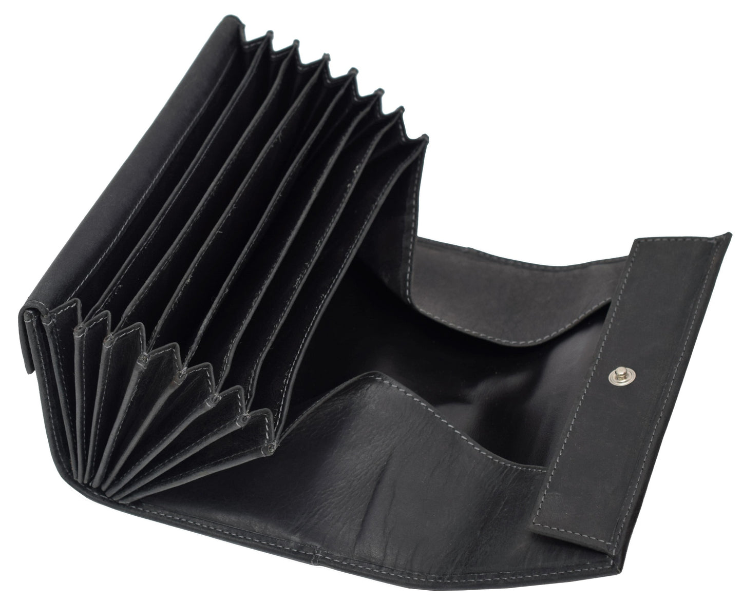Menzo 992 Kellnerbörsenset Büffelleder/schwarz