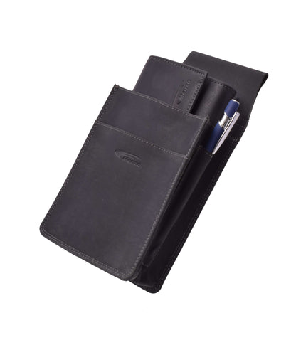 Menzo 992 Kellnerbörsenset Büffelleder/schwarz