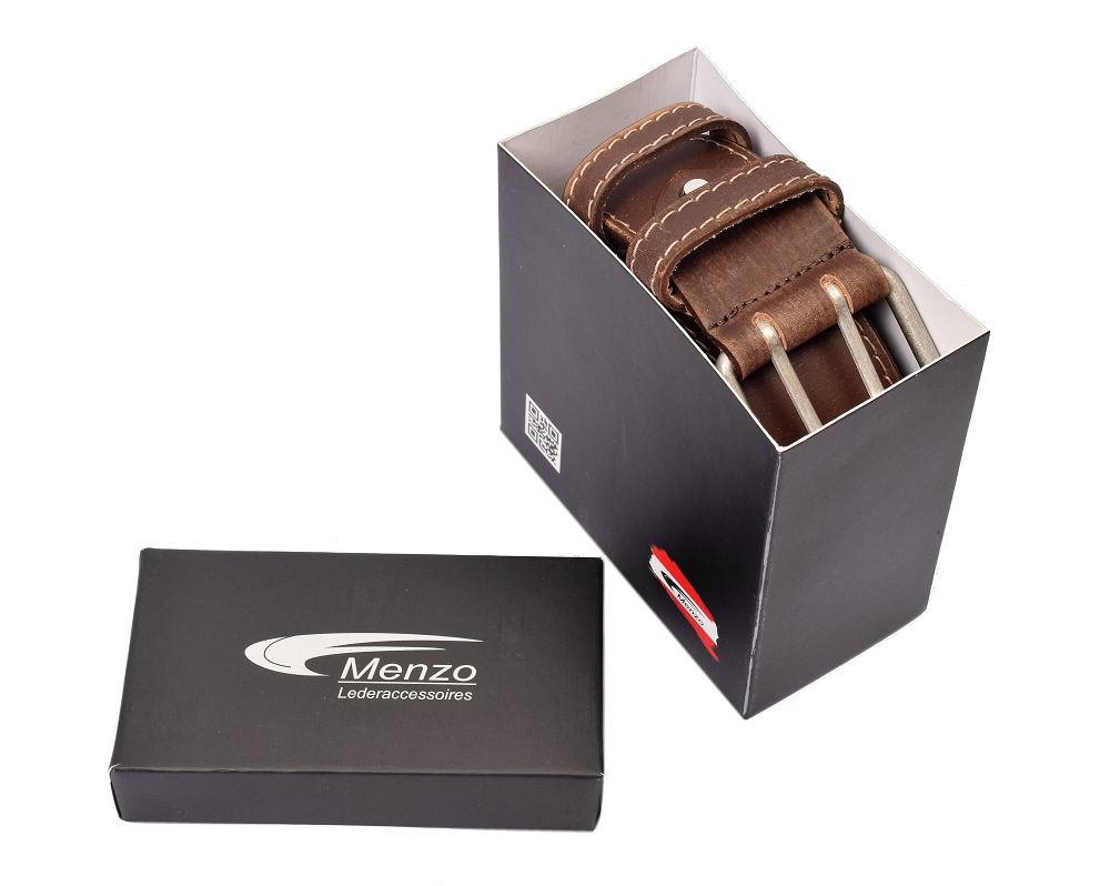Menzo 3050 Profikellnergürtel (Breite 5cm) Büffelleder / marone
