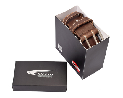 Menzo 3050 Profikellnergürtel (Breite 5cm) Büffelleder / marone