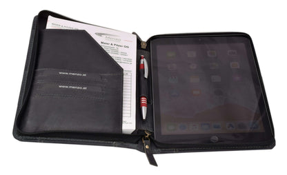 Menzo MB57 Schreibmappe A5 Büffelleder/schwarz