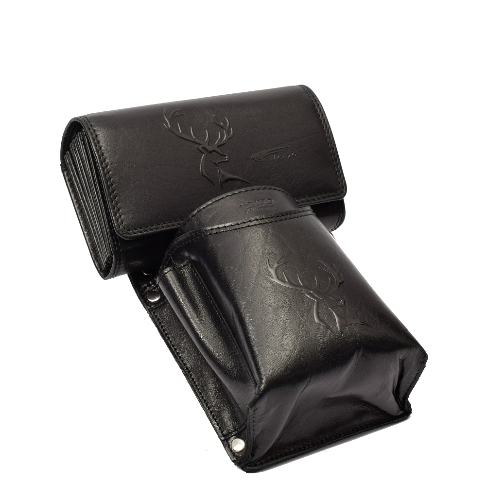 Hochwertiges Menzo 937glossy-hirsch Profikellnerset Sonderedition  Büffelleder/schwarz