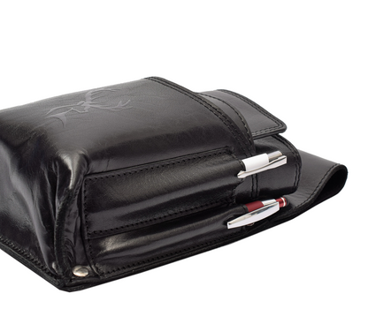 Hochwertiges Menzo 937glossy-hirsch Profikellnerset Sonderedition  Büffelleder/schwarz
