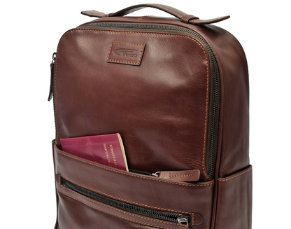 Menzo MB66D - Rucksack Rindsleder/braun