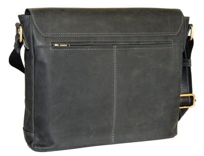 Menzo MB16 - 15,6 Zoll Laptop-Aktentasche Büffelleder/schwarz