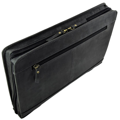 Menzo MB24 Schreibmappe A4 Büffelleder/schwarz
