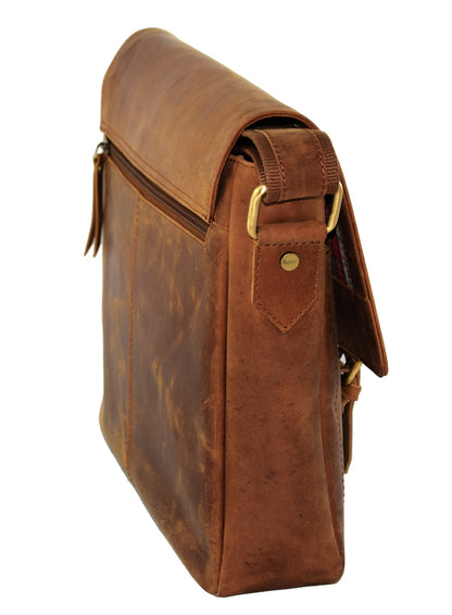Menzo MB5 - 15,6 Zoll Laptoptasche Büffelleder/deltabraun