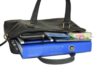 Menzo MB12 -14 Zoll Laptoptasche Büffelleder/schwarz