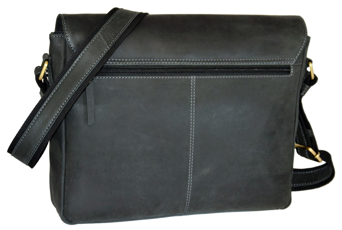 Menzo MB5 - 15,6 Zoll Laptoptasche Büffelleder / Schwarz